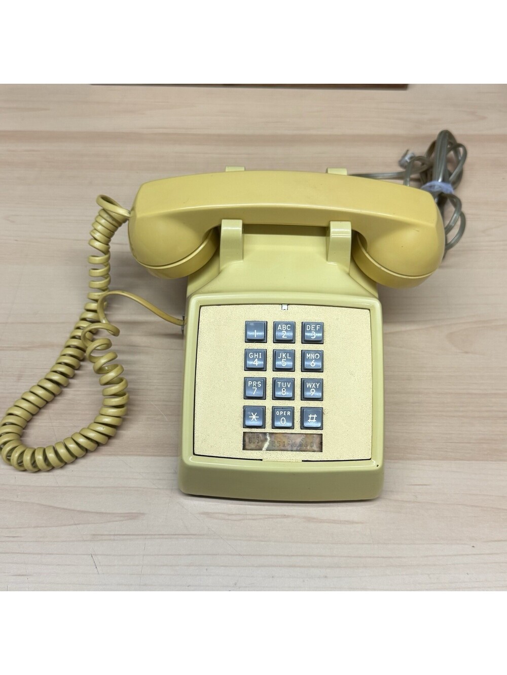 Vintage Western Electric 2500DM Harvest Yellow Phone Pacific Telephone Untested